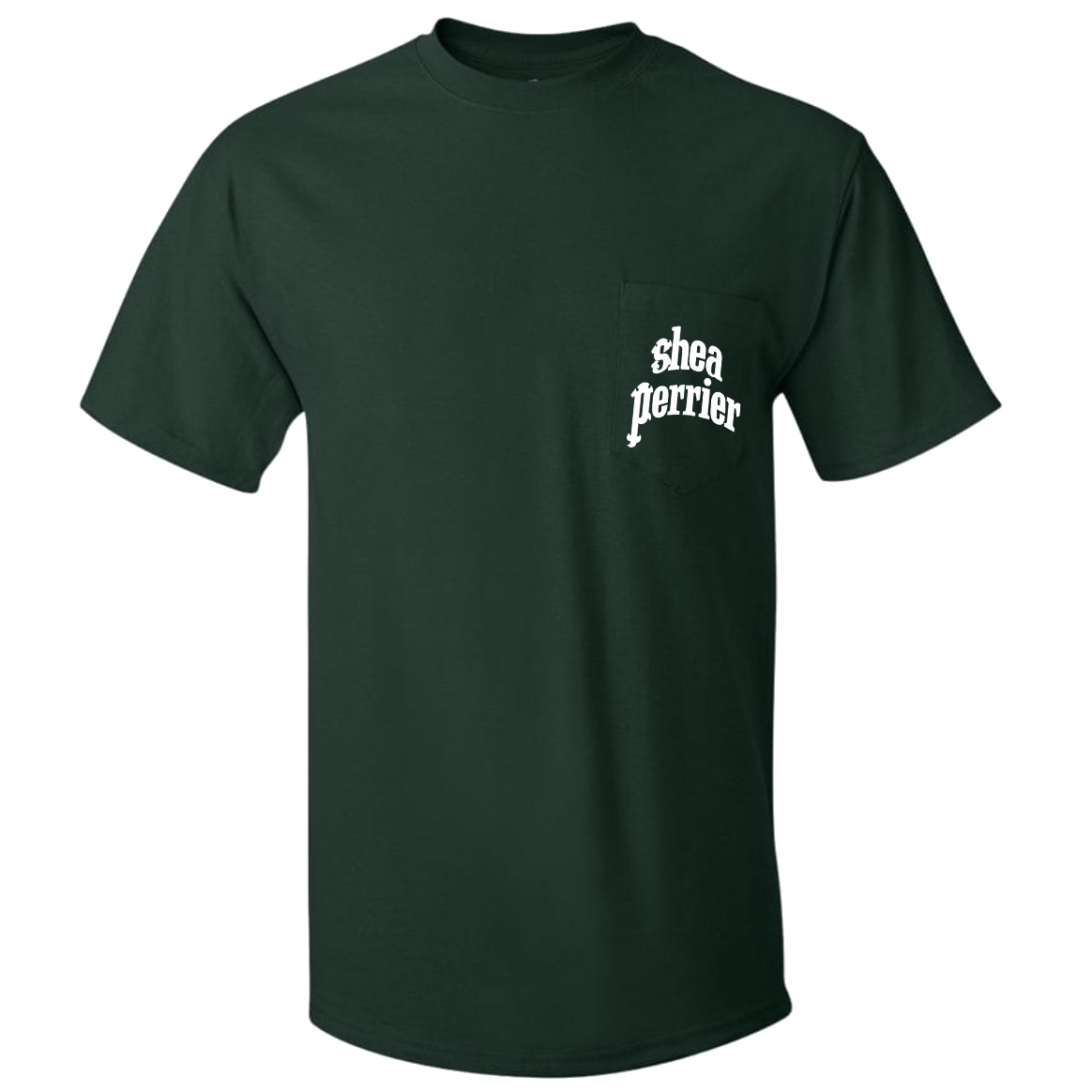 Green Shea Perrier logo pocket tee